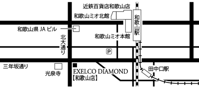 エクセルコ ダイヤモンド 和歌山店の地図